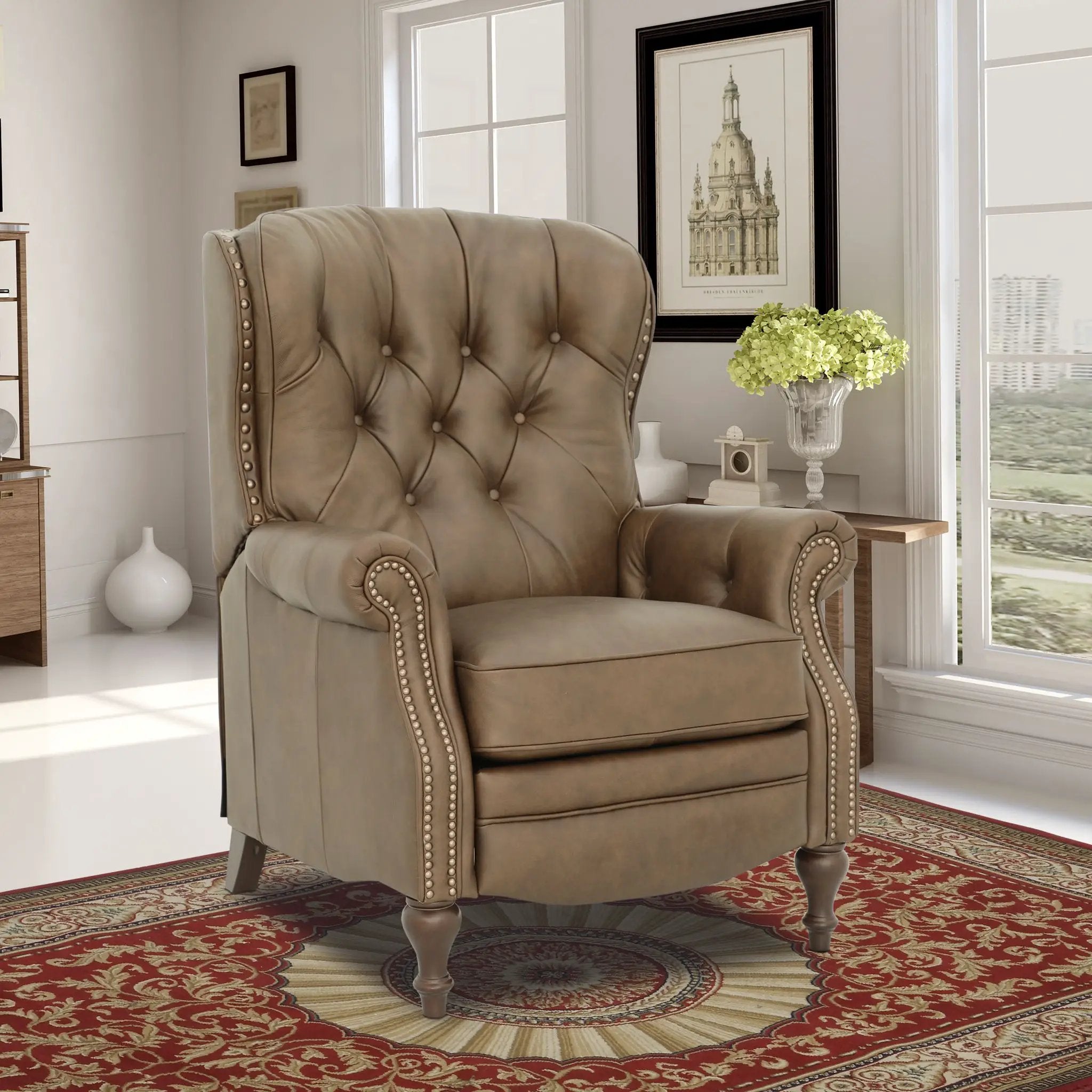 Kendall - Push Thru The Arm Recliner by Unique Piece Furniture