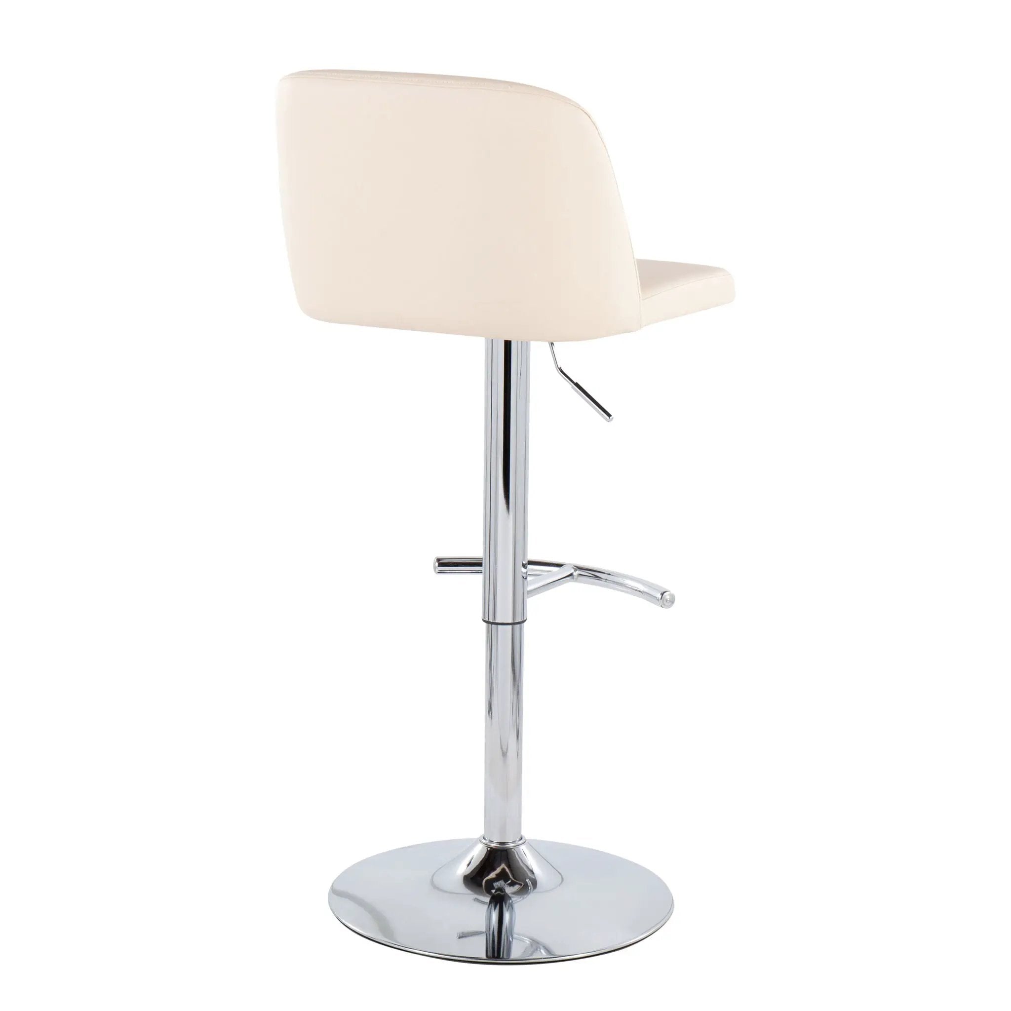 Toriano - Contemporary Adjustable Barstool With Swivel & Rounded T Footrest (Set of 2) by Unique Piece Furniture