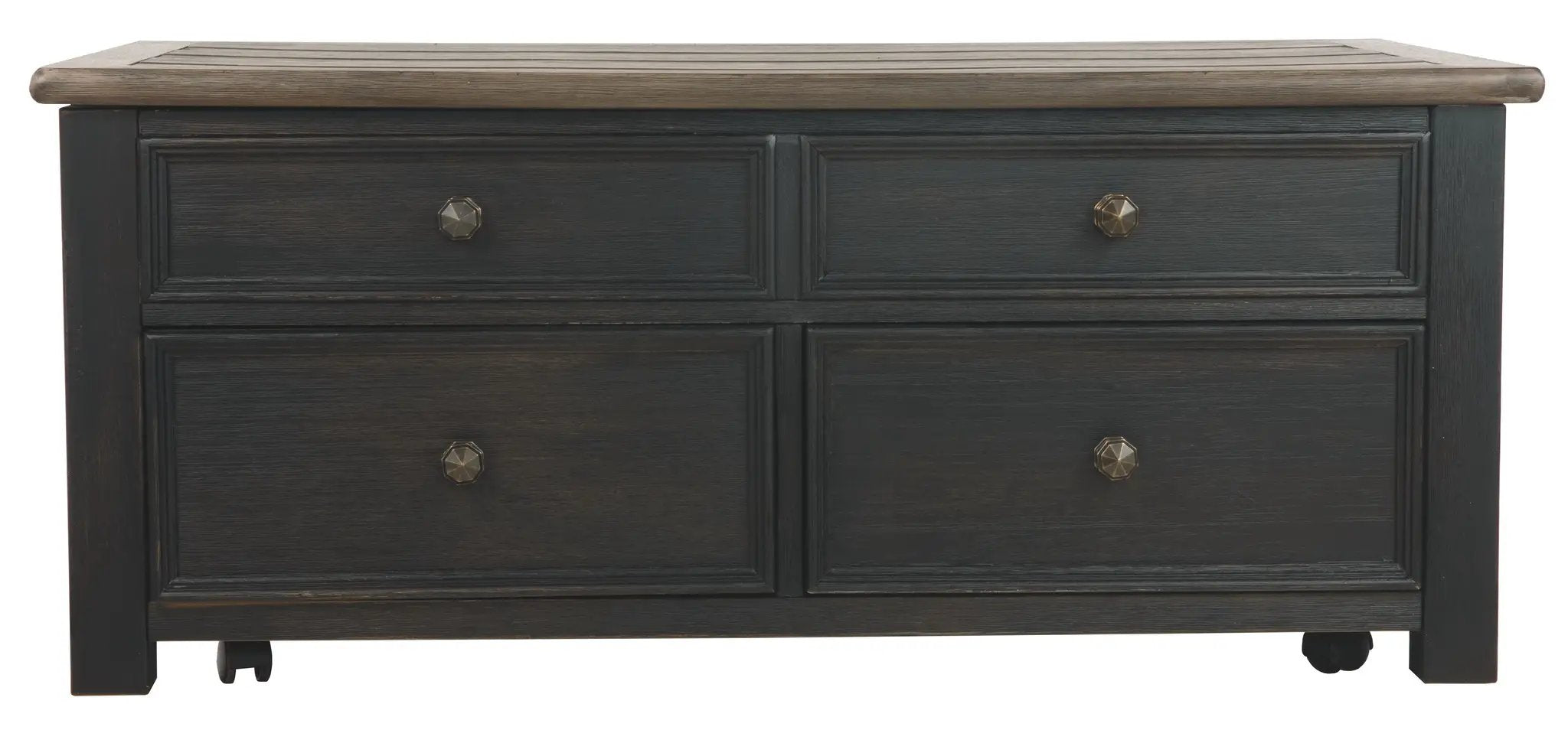 Tyler Creek - Lift Top Cocktail Table - Grayish Brown / Black by Unique Piece Furniture
