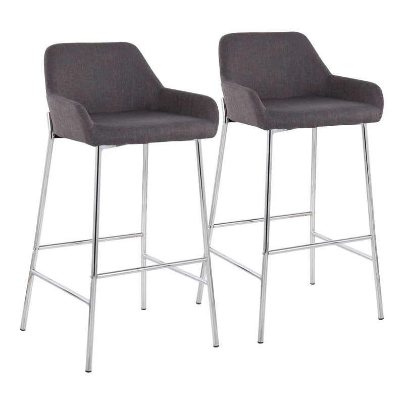 Daniella - Contemporary Fixed Height Bar Stool (Set of 2) by Unique Piece Furniture
