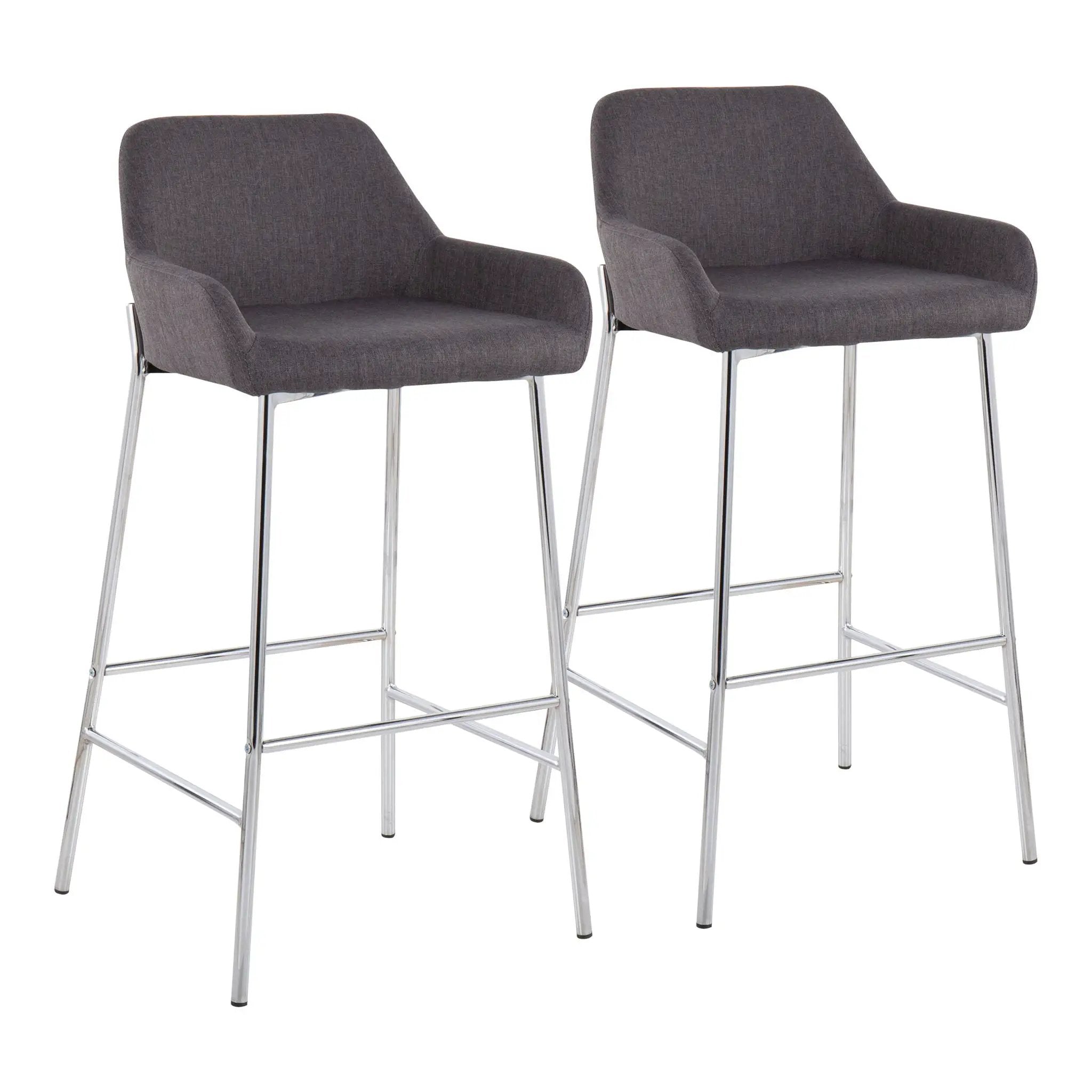 Daniella - Contemporary Fixed Height Bar Stool (Set of 2) by HouseOfZazla
