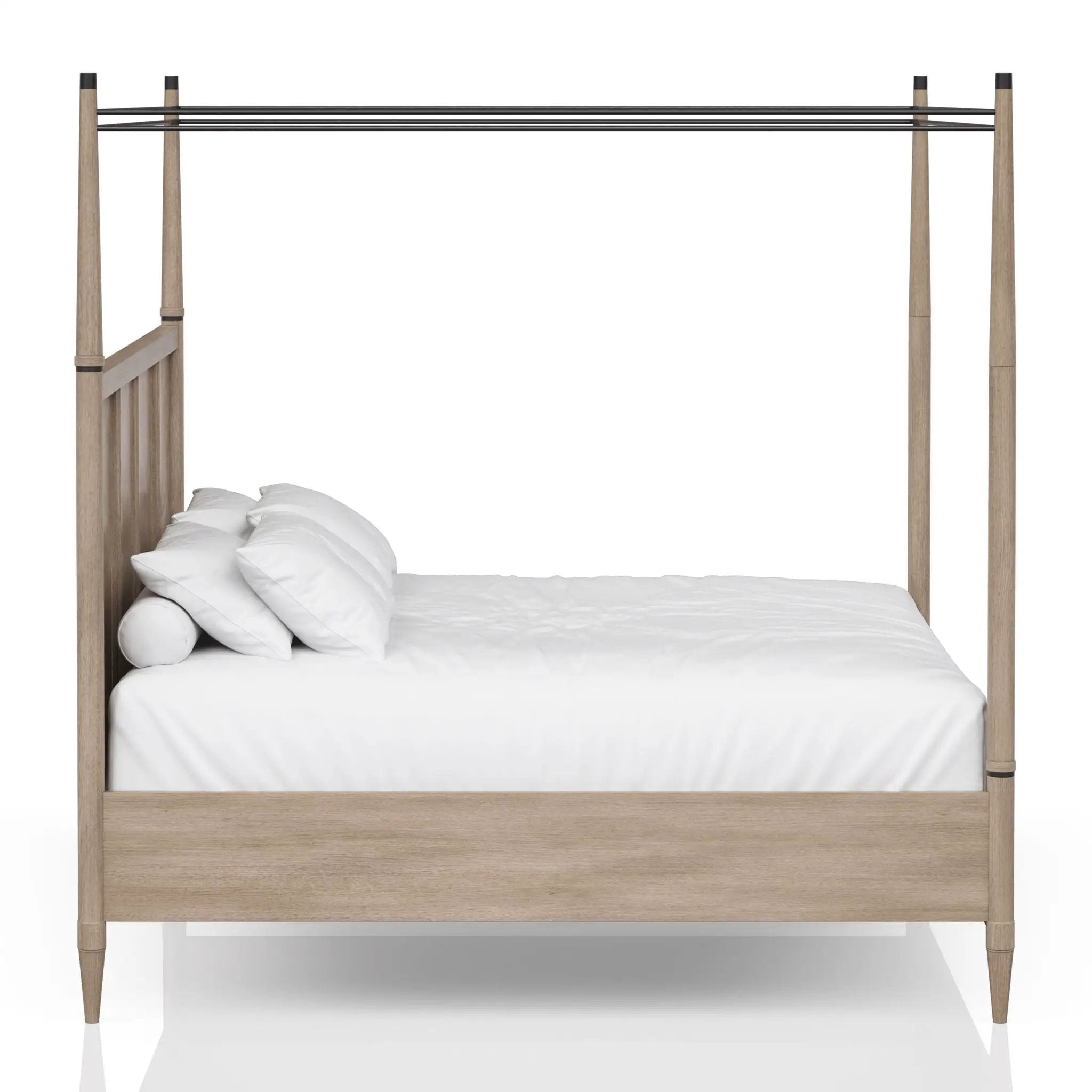 Transitional Styling Canopy Bed by HouseOfZazla