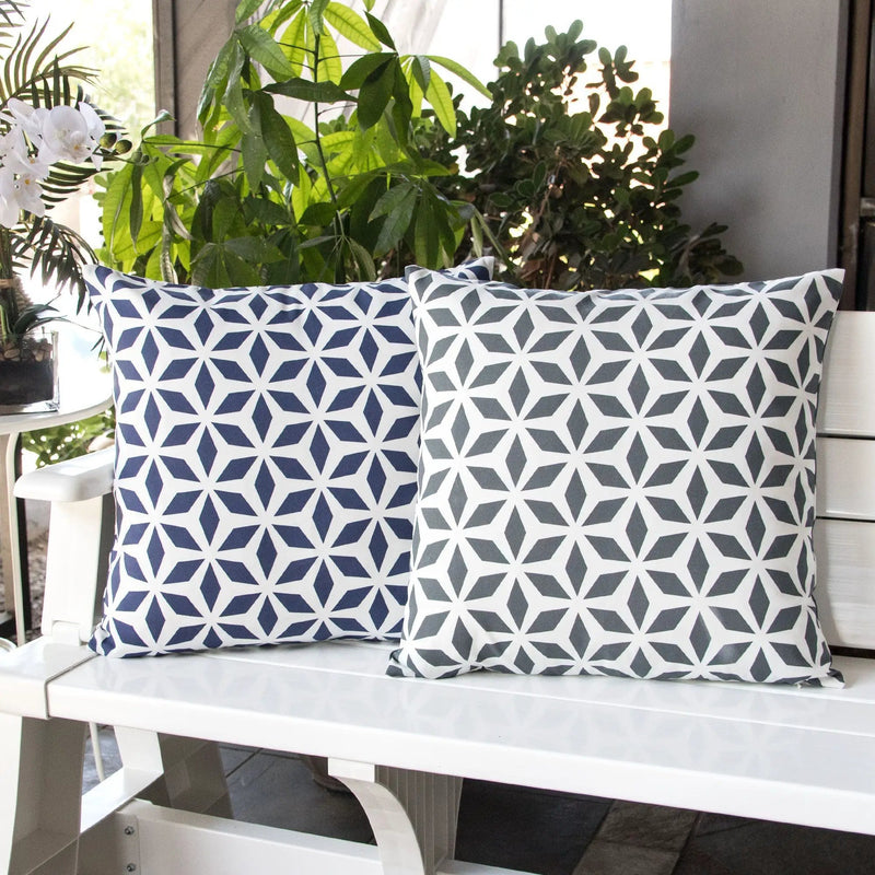 Crystal Burst - Outdoor & Indoor Pillow by HouseOfZazla