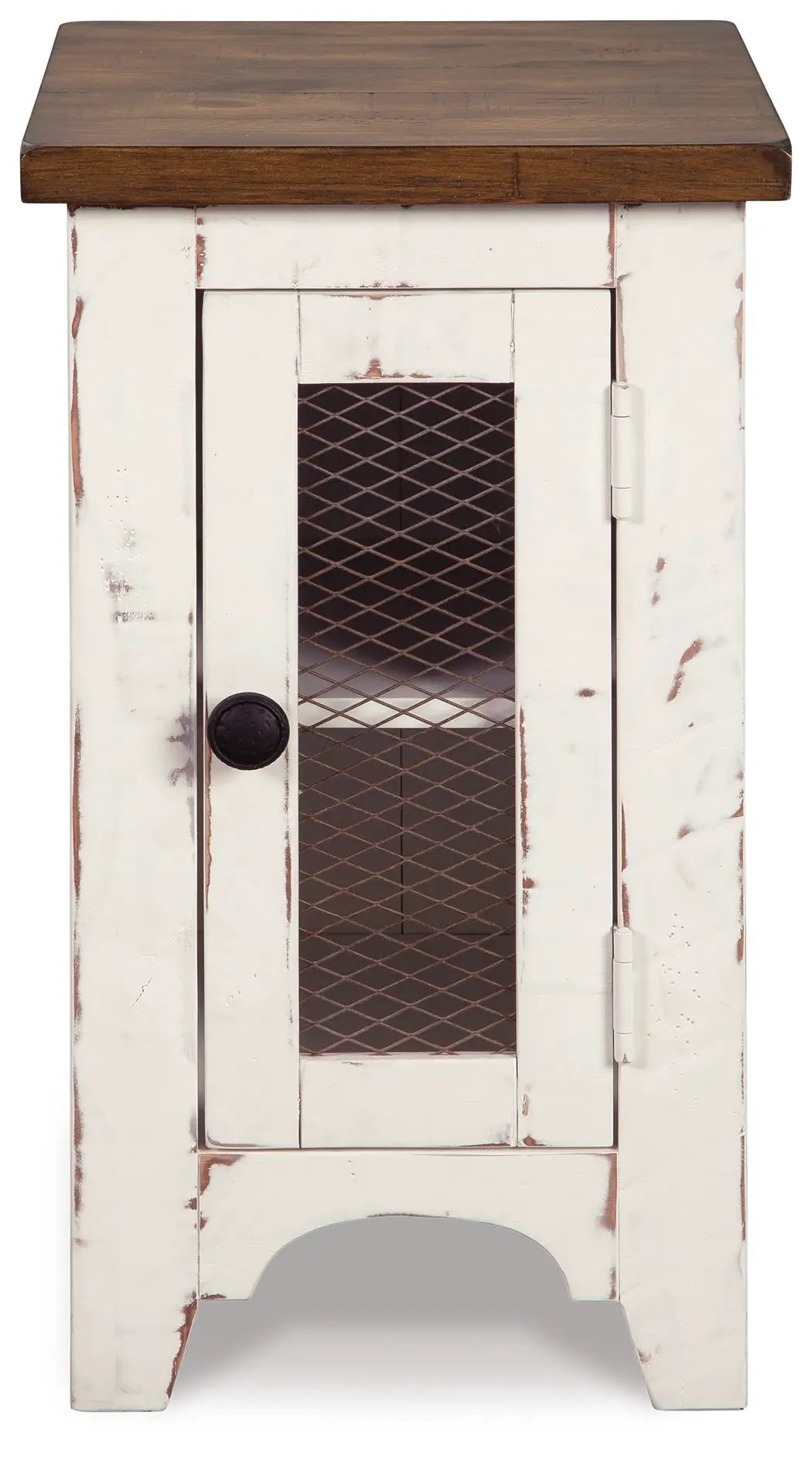 Wystfield - Chair Side End Table - White / Brown by Unique Piece Furniture