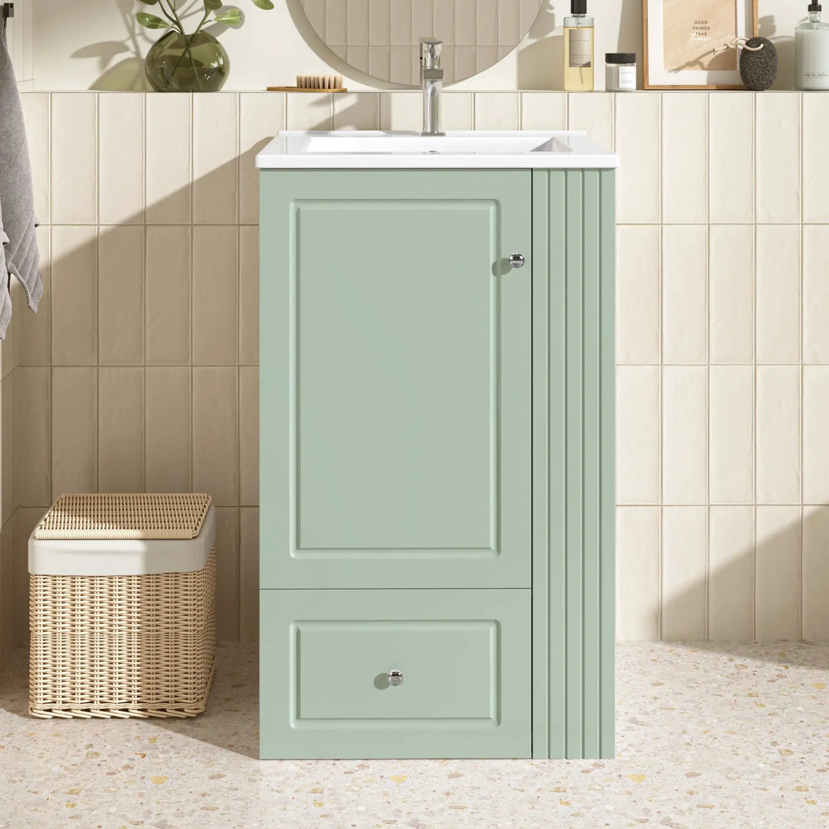 20" Freestanding Bathroom Vanity with Ceramic Sink by HouseOfZazla