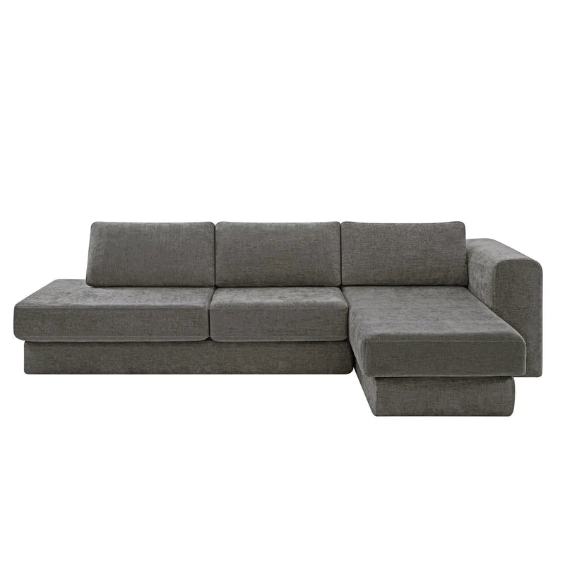 L-Shaped Modular Sofa With Double Layer Cushion by HouseOfZazla