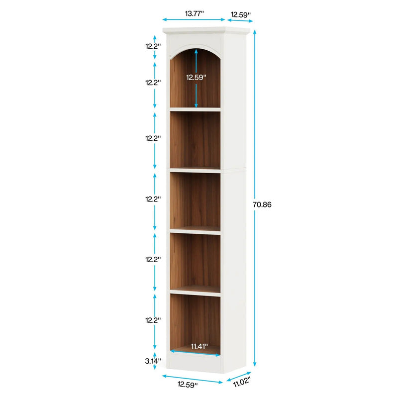 5 Tier Library Bookcase For Living Room by HouseOfZazla