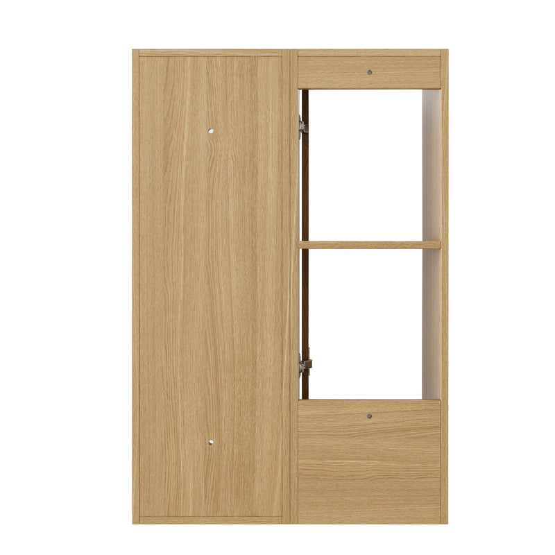 24 Inch Wall-Mounted Side Cabinet and Storage Shelves Combination by HouseOfZazla