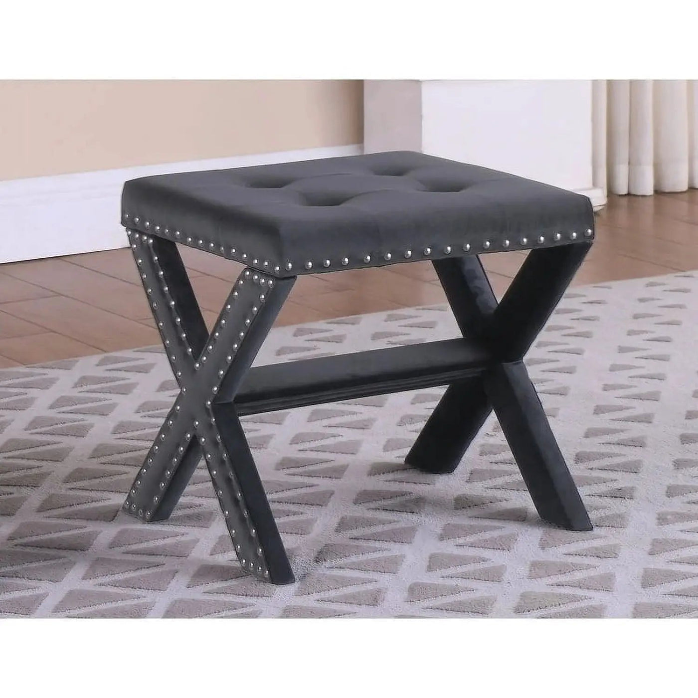 Upholstered Accent Bench With Nailhead Trim by Unique Piece Furniture