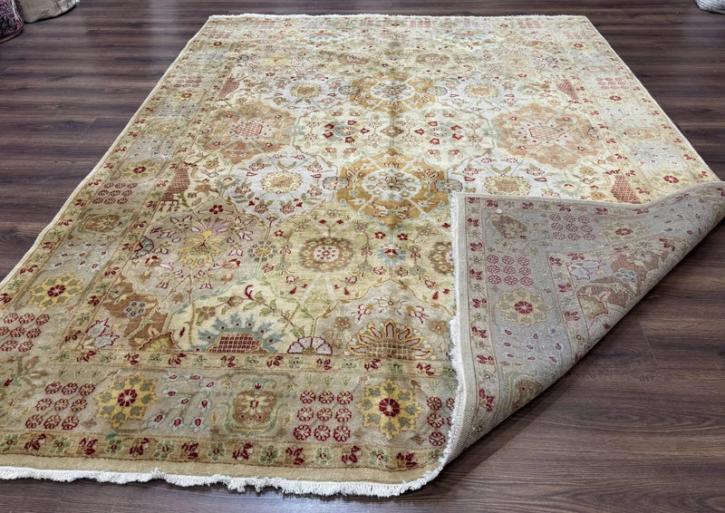 Indo Persian Rug 8x10, Indian Rug, Soft Wool Rug, Oushak Style Rug, Handmade Rug by Jewel Rugs