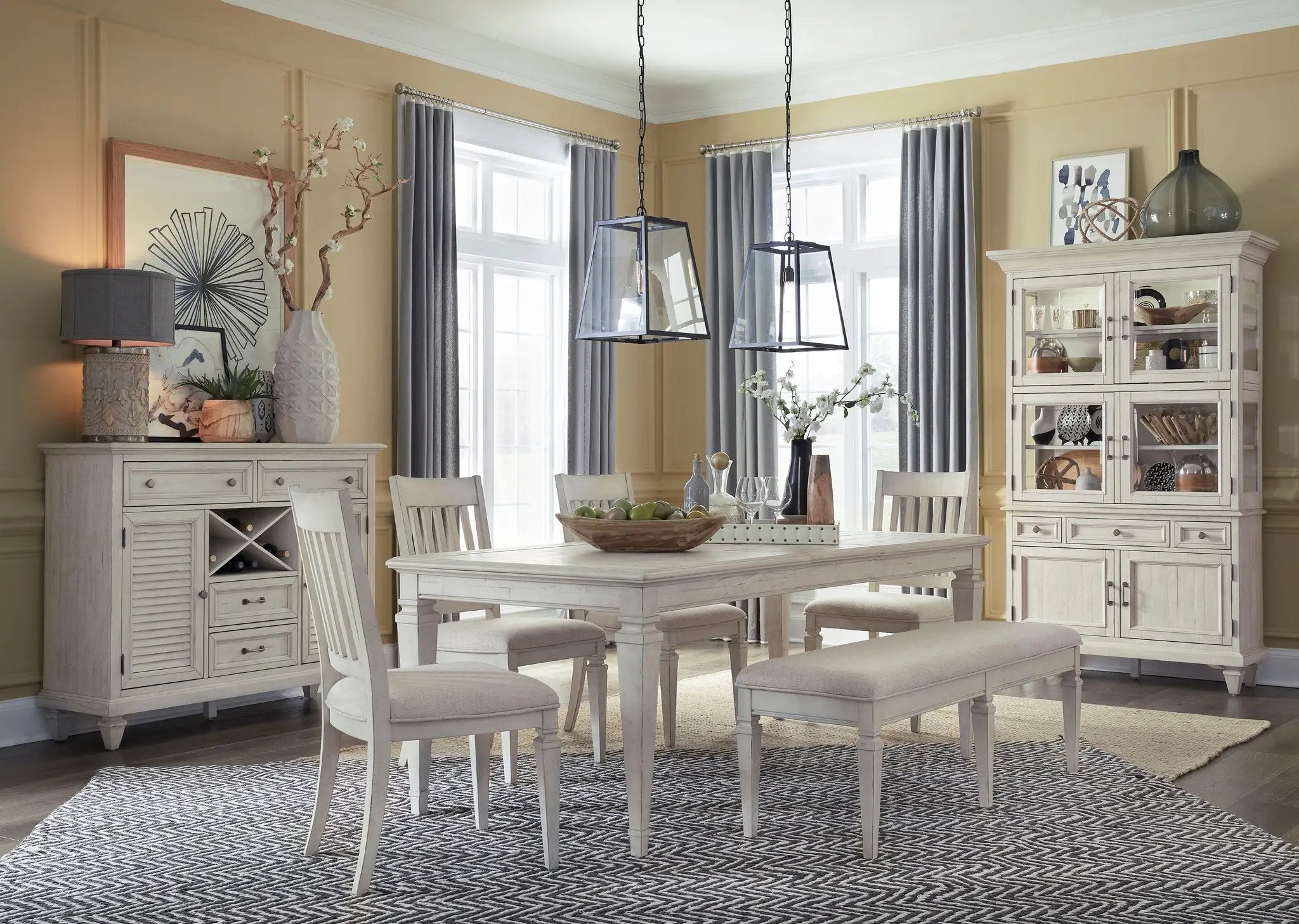 Newport - Dining Side Chair With Upholstered Seat (Set of 2) - Alabaster by Unique Piece Furniture