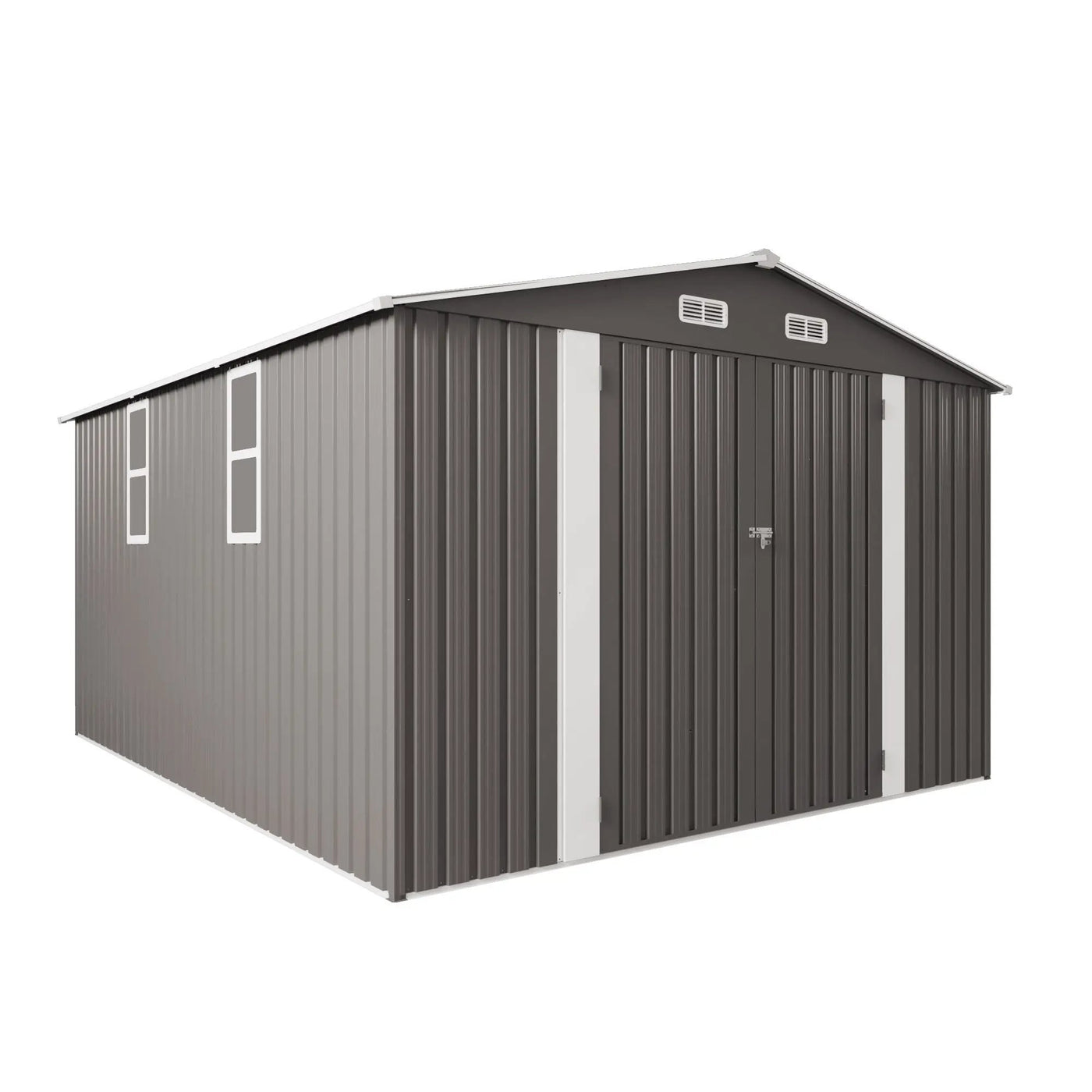 Large Outdoor Storage Shed With Lockable Door, Air Vent by HouseOfZazla