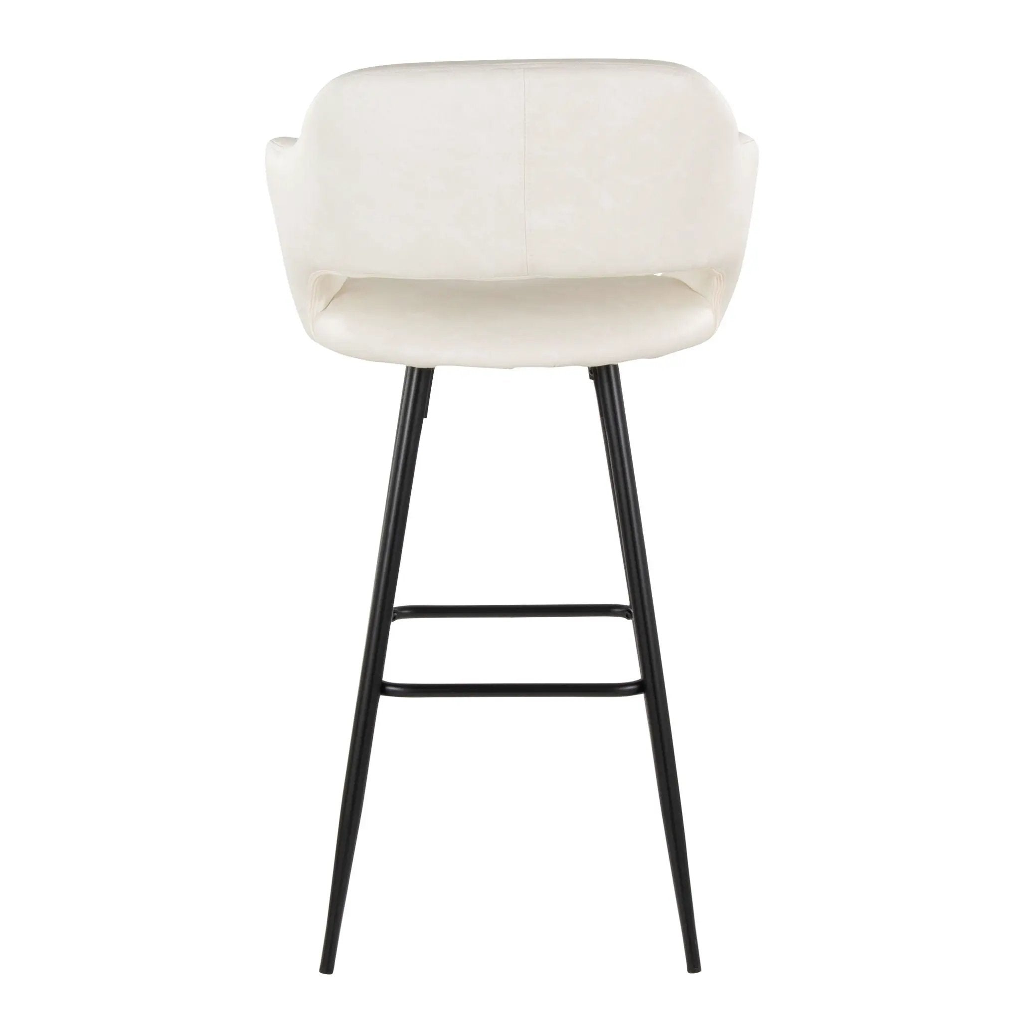 Margarite - Contemporary Fixed Height BarStool With Square Footrest (Set of 2) by Unique Piece Furniture