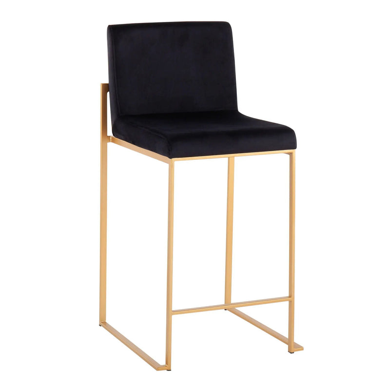 Fuji - Contemporary High Back Stylish Counter Stool by HouseOfZazla