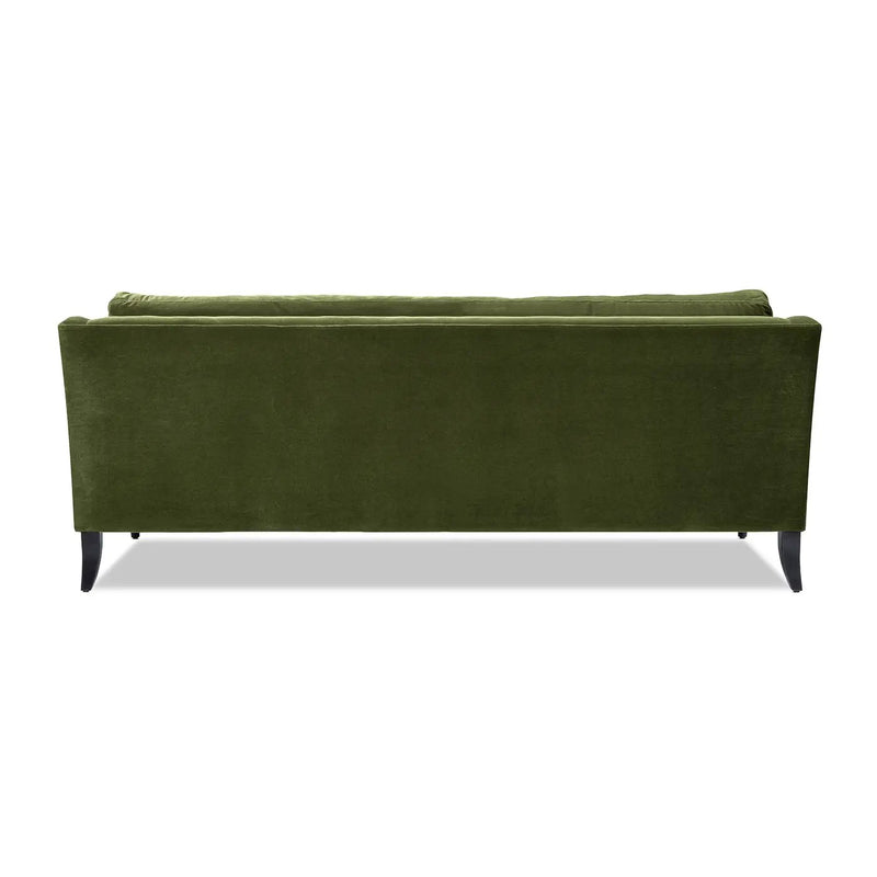Josephine 84.5" Upholstered Modern Sofa, Olive by HouseOfZazla
