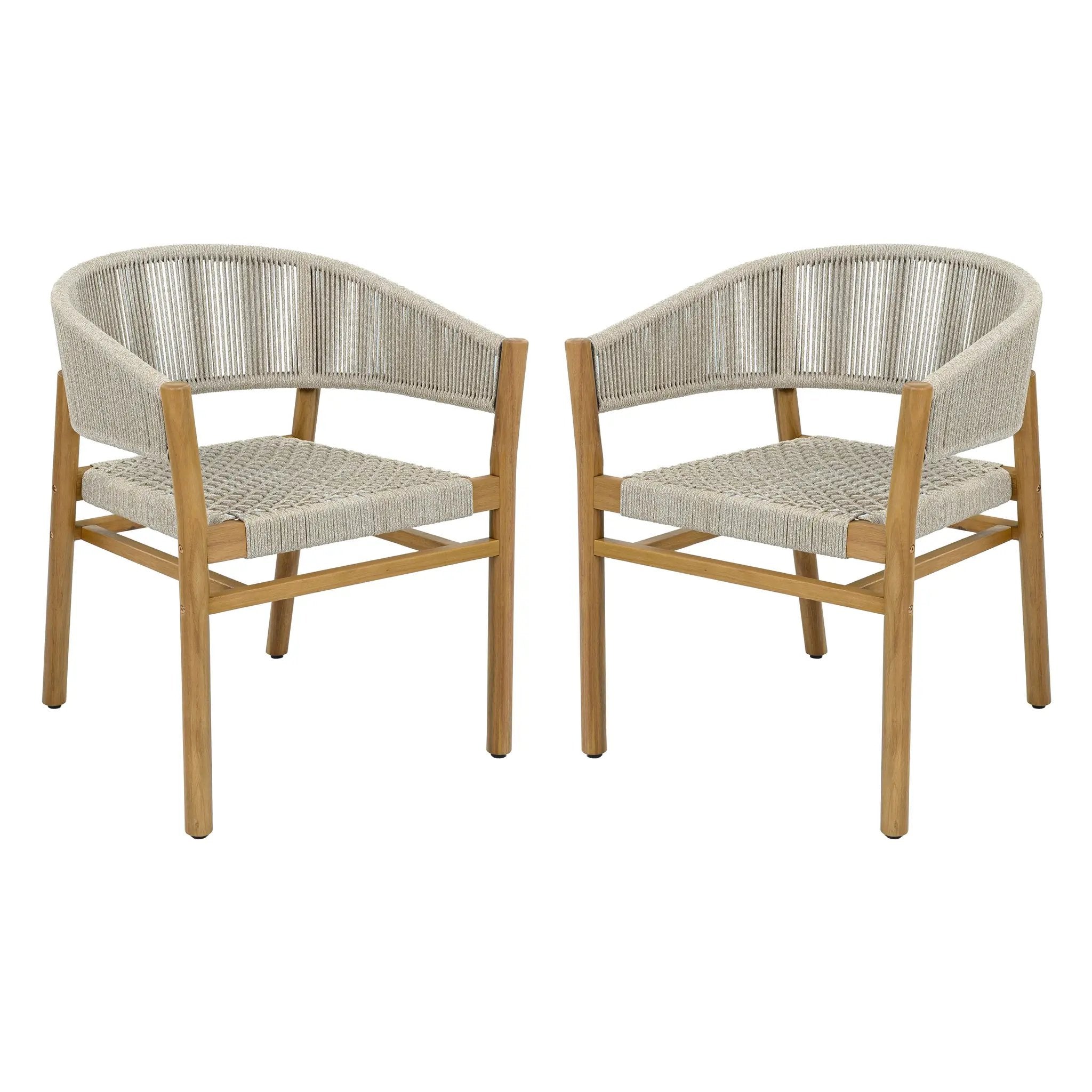 Outdoor Accent Chair Set 2 Person Seating Group by HouseOfZazla