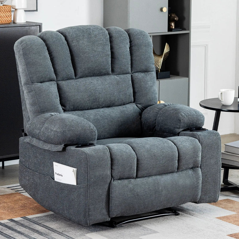 Massage Recliner Chair Sofa With Heating Vibration by Unique Piece Furniture