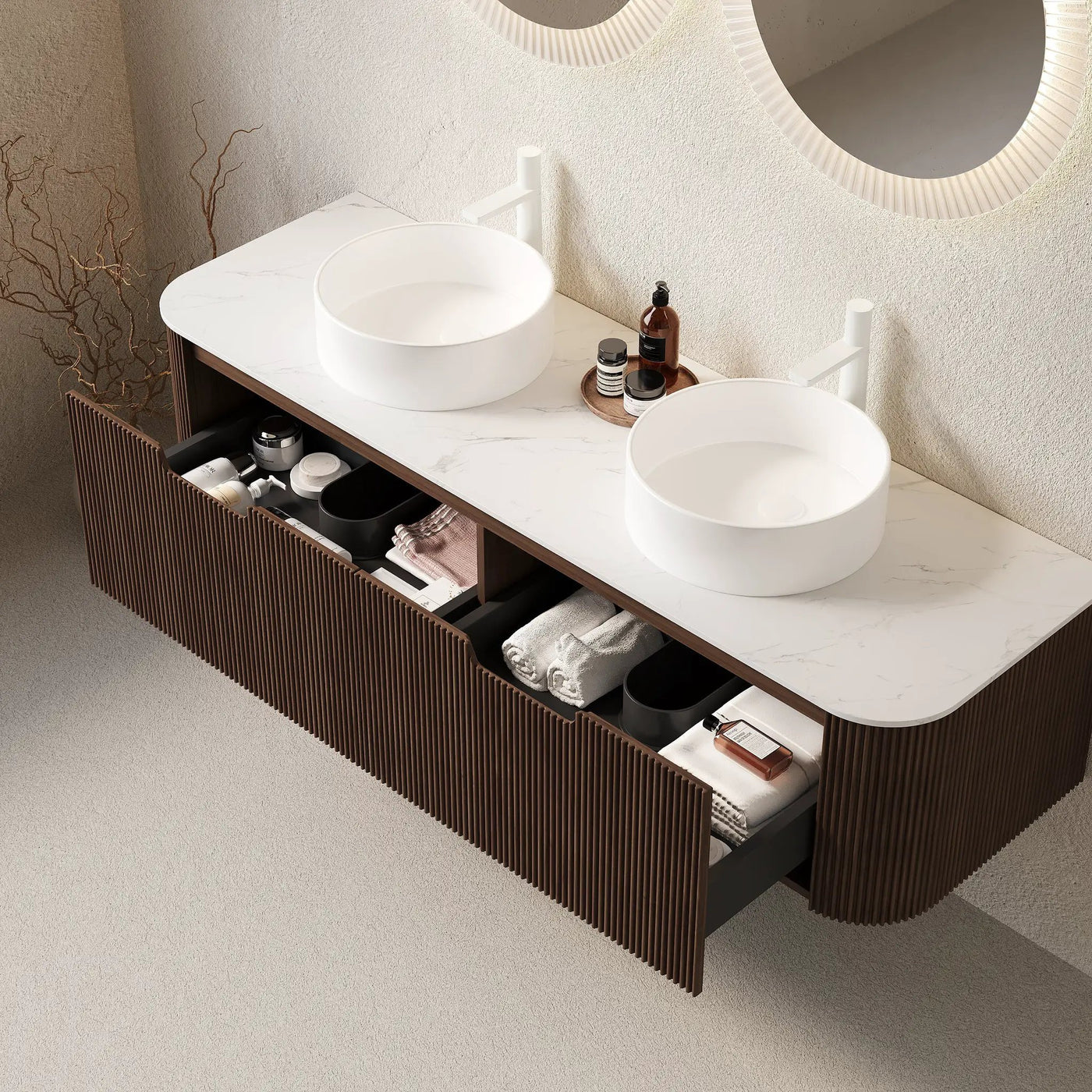 Dina 60" Bathroom Vanity & Sinks by HouseOfZazla