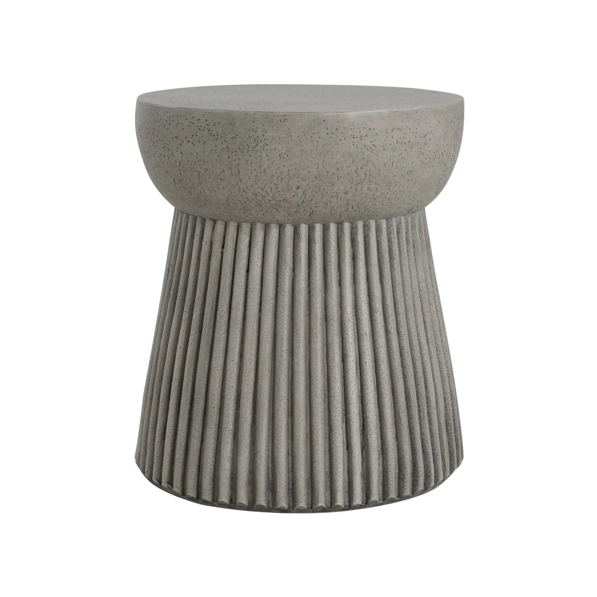 Outdoor Lightweight Concrete Side Table by HouseOfZazla