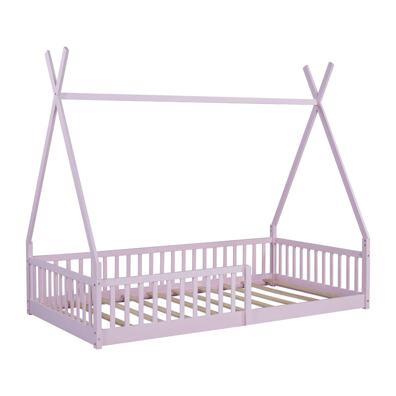 House Shaped Design Bed With Fence