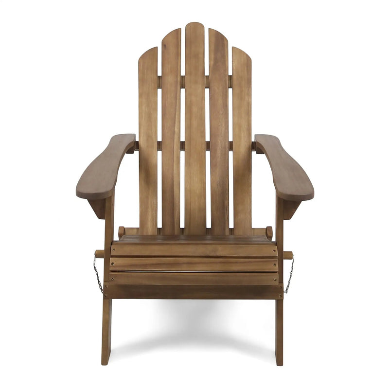Aurascape Outdoor Acacia Wood Foldable Adirondack Chair by HouseOfZazla