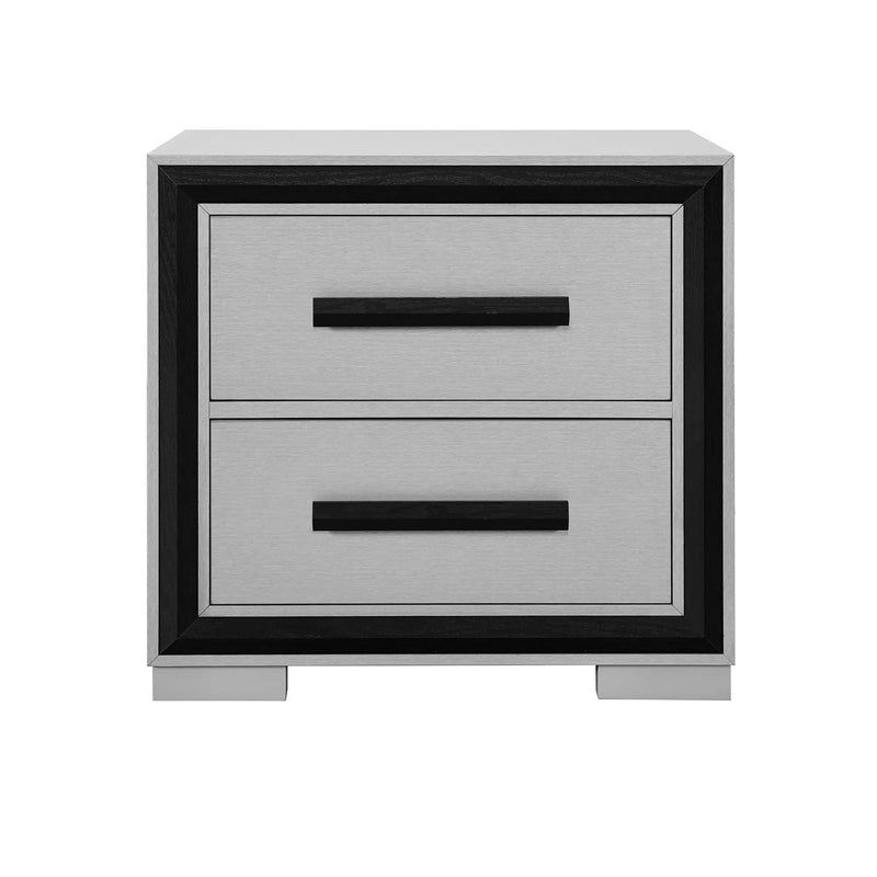 Adelaide - Nightstand With Cooler And Speaker - Gray / Black by Unique Piece Furniture