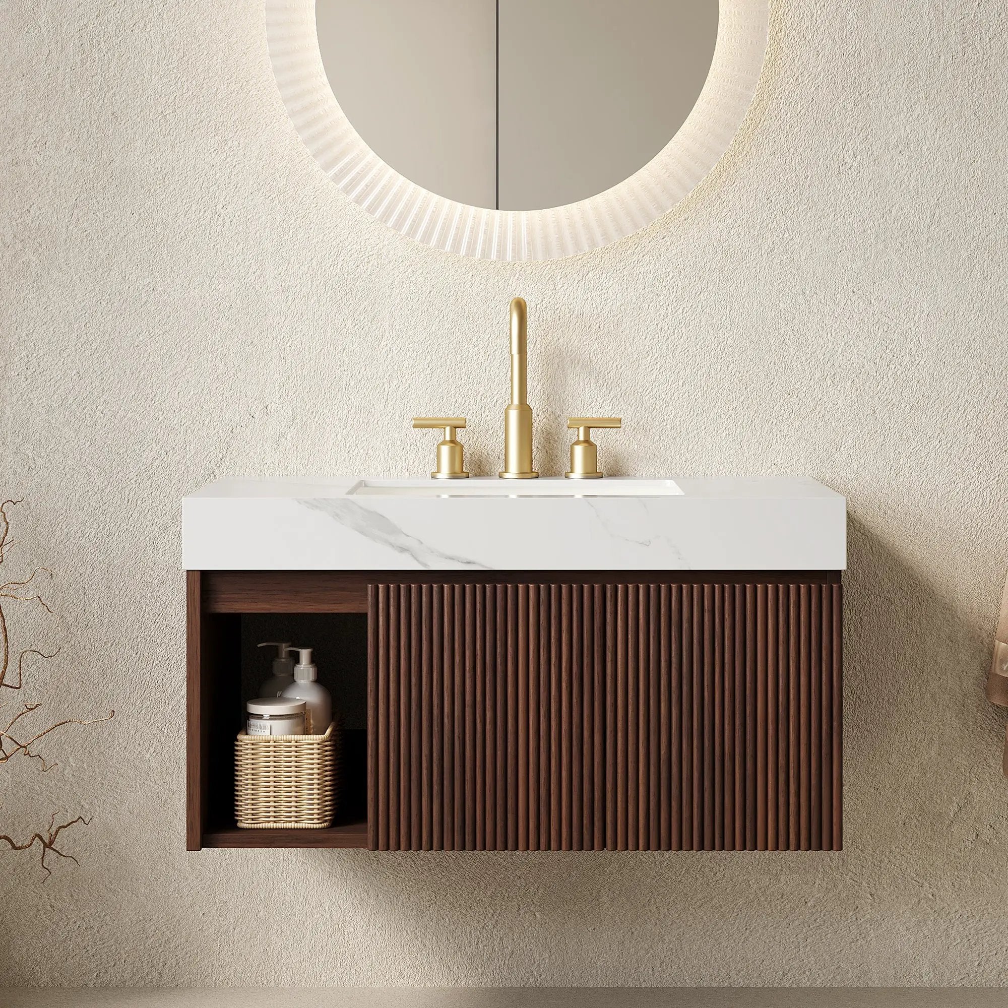 EIDEN 36" Bathroom Vanity & Sink by HouseOfZazla