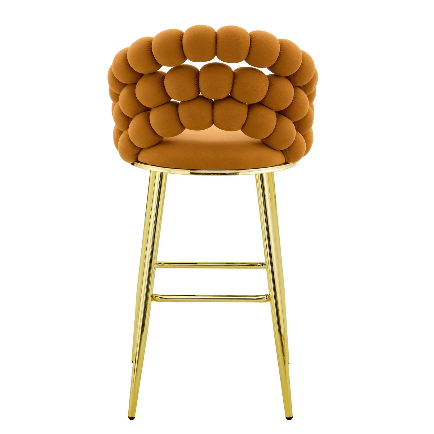 Bubble, Ball Chain Tufted Bar Chairs For Kitchen Island & Home Bar (Set of 2) by HouseOfZazla