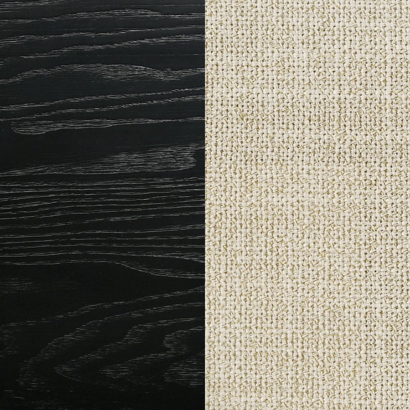 Arini 56-inch Eastern King Panel Bed Cream and Black by Unique Piece Furniture