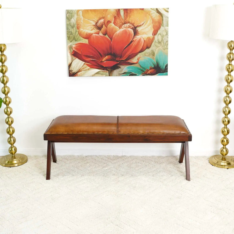 Chad - Bench - Brown / Tan by Unique Piece Furniture