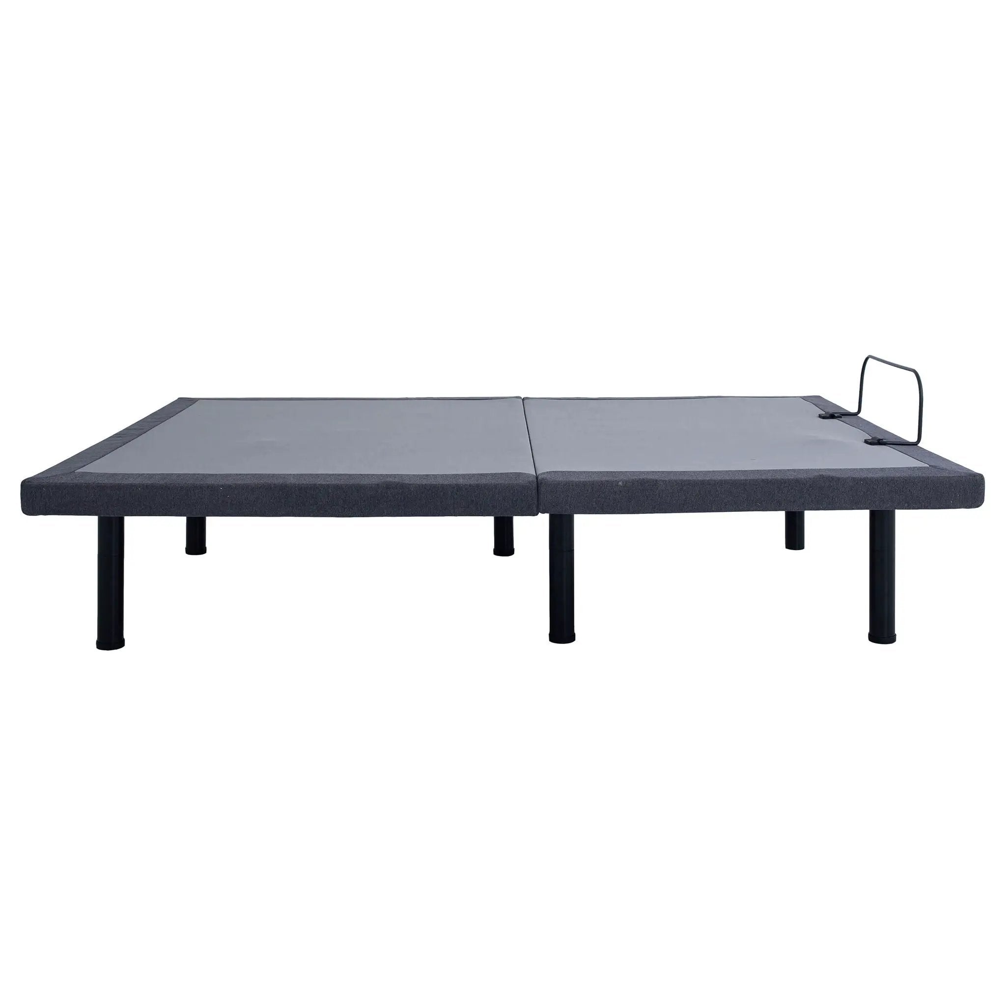 California King Adjustable Bed Base With Ergonomic Support And Wireless Remote Control - Black by HouseOfZazla