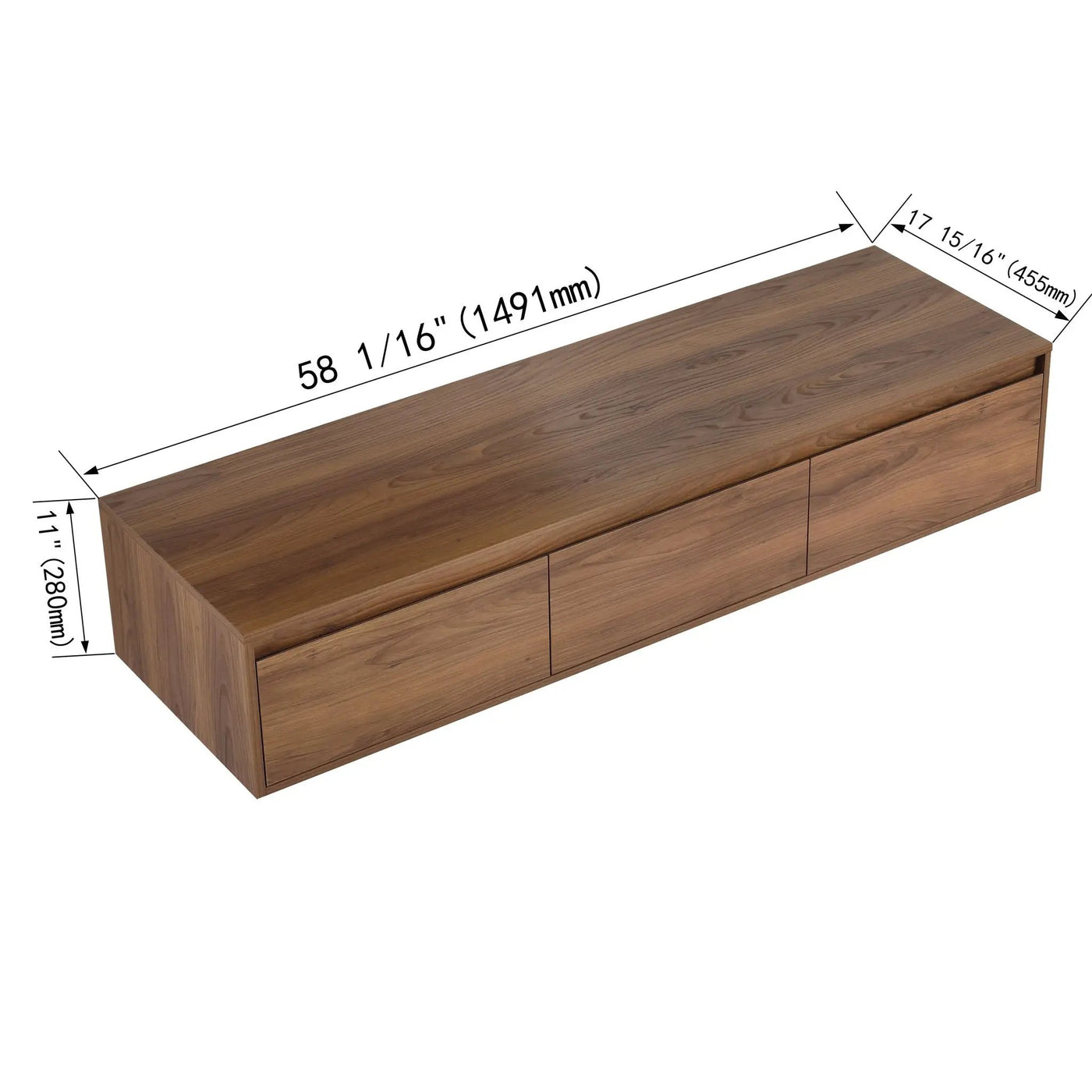Modern Minimalist Bathroom Cabinet With Soft Close Drawers And Floating Mounting Design by Unique Piece Furniture