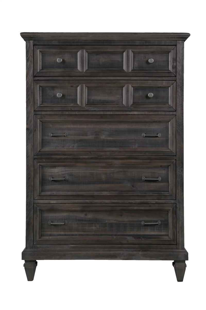 Calistoga - 5 Drawer Chest - Weathered Charcoal by Unique Piece Furniture