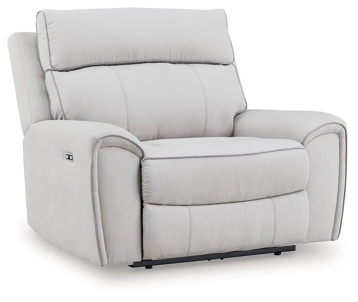 Social Pointe - Power Recliner / Adjustable Headrest - Pearl / Ash by Unique Piece Furniture