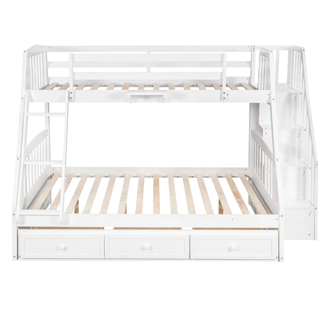 Bunk Bed With Drawers, Ladder And Storage Staircase by Unique Piece Furniture
