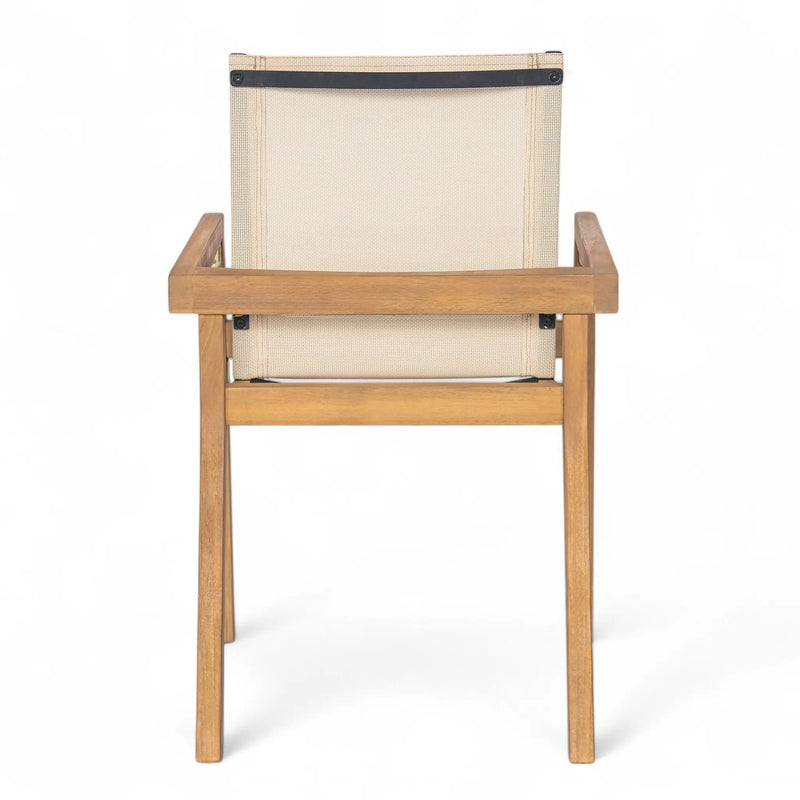 Belfast - Dining Chair With Acacia Wood Frame And Seating (Set of 2) by HouseOfZazla