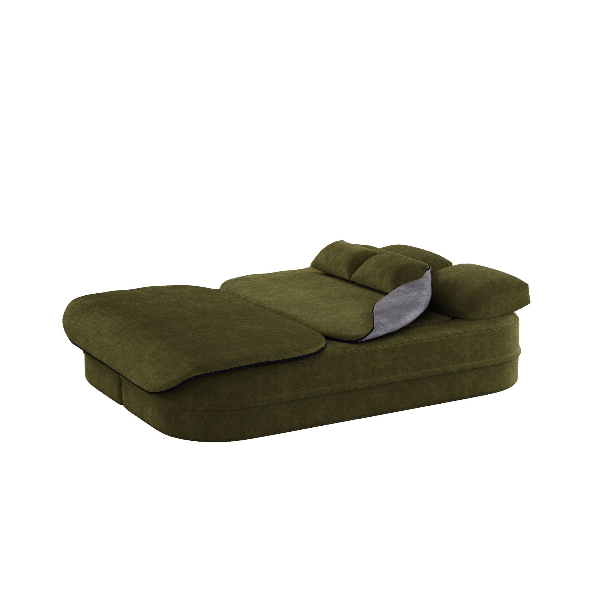 2 In 1 Foldable Sofa Bed With Multi Functional Blanket, Floor Lounge Sofa by HouseOfZazla