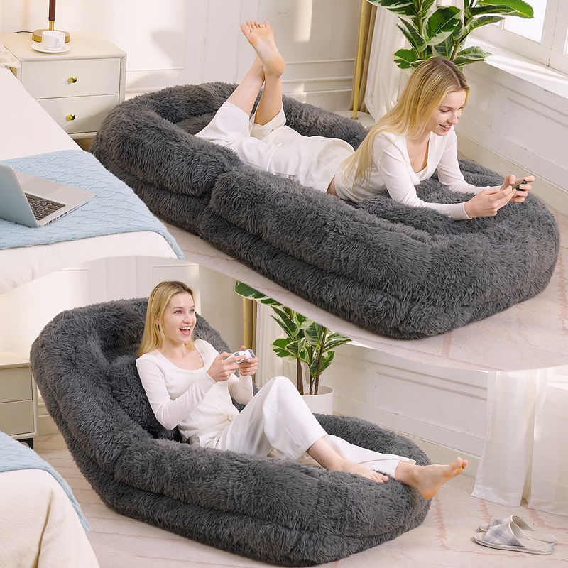 Human Dog Bed & Lazy Sofa - 5-Position Adjustable Floor Chair by HouseOfZazla