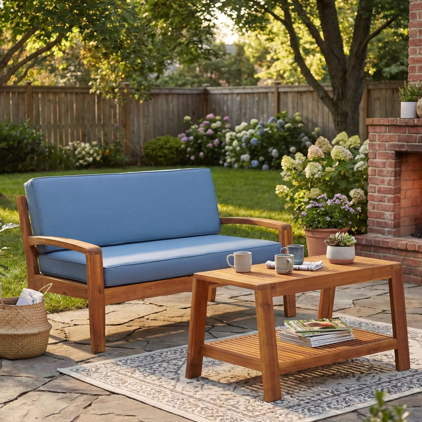 2 Piece Conversation Set, Loveseat & Coffee Table by HouseOfZazla