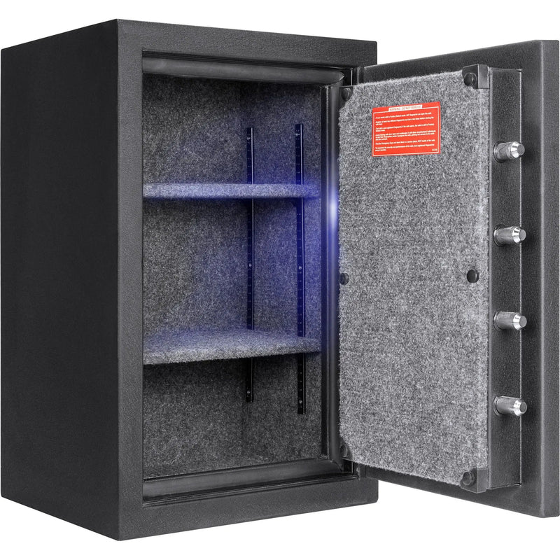 2.02 Cubic Ft Biometric Keypad Fire Resistant Safe - Black by HouseOfZazla