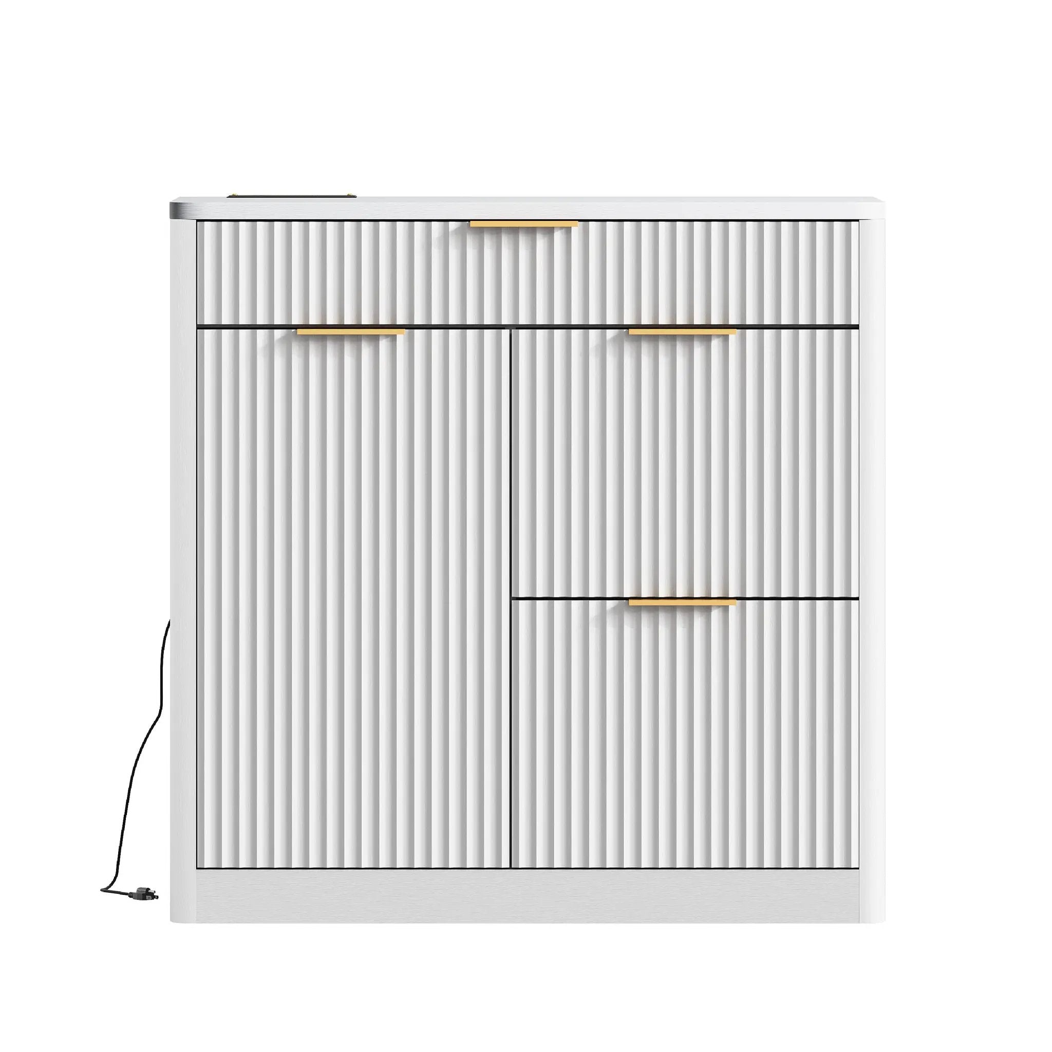 Freestanding Office File Cabinet with Built-in Charging Station by HouseOfZazla