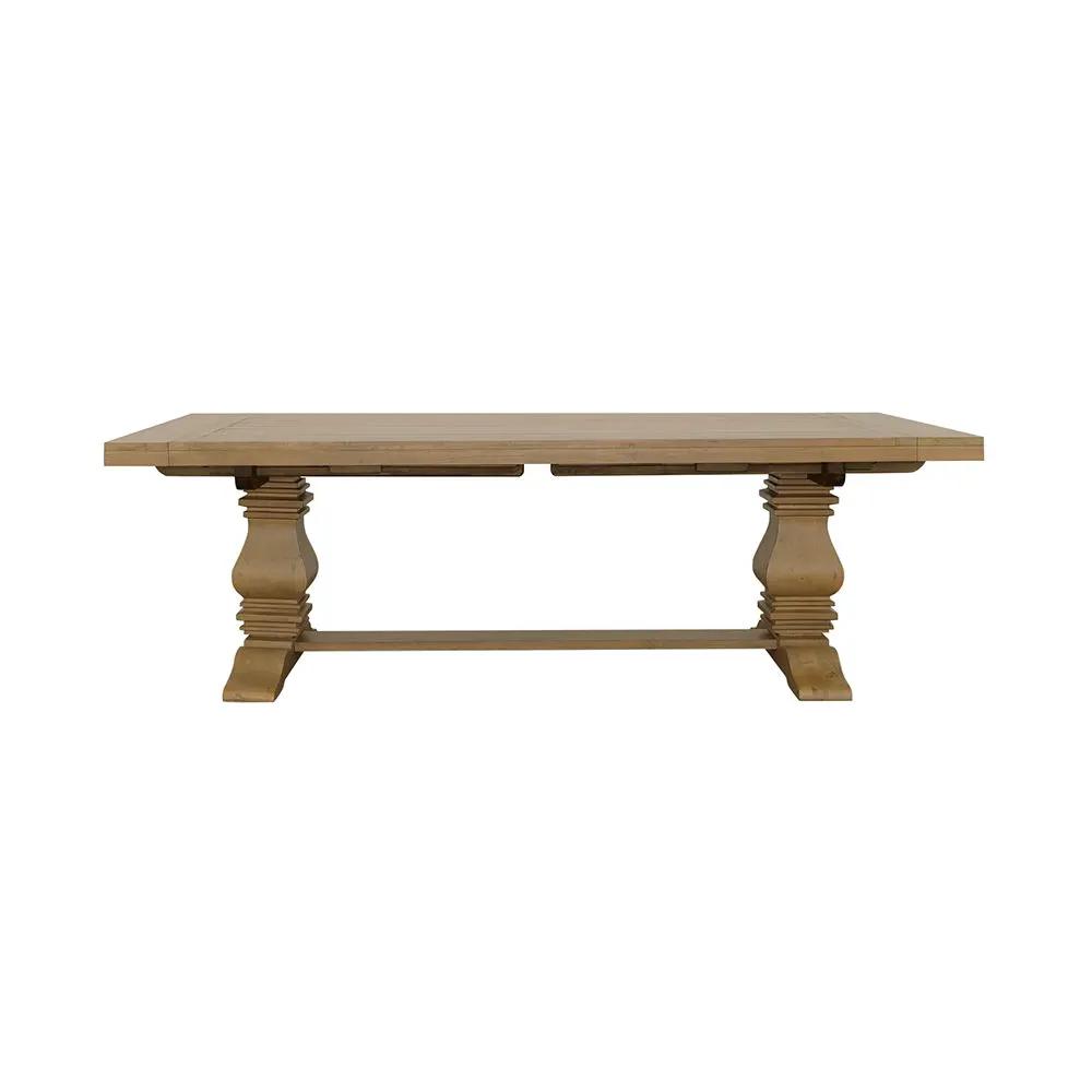 Florence 126-inch Extension Dining Table Rustic Honey by Unique Piece Furniture