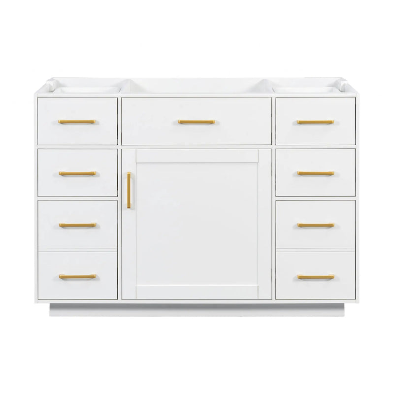 48" Bathroom Vanity without Sink, Cabinet Base Only by HouseOfZazla