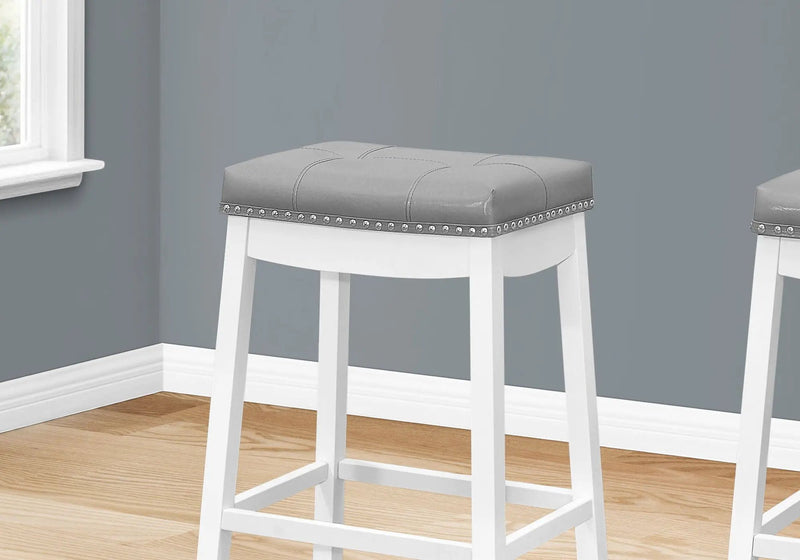 Comfortable Bar Stool, Bar Height, Saddle Seat, Transitional (Set of 2) by Unique Piece Furniture