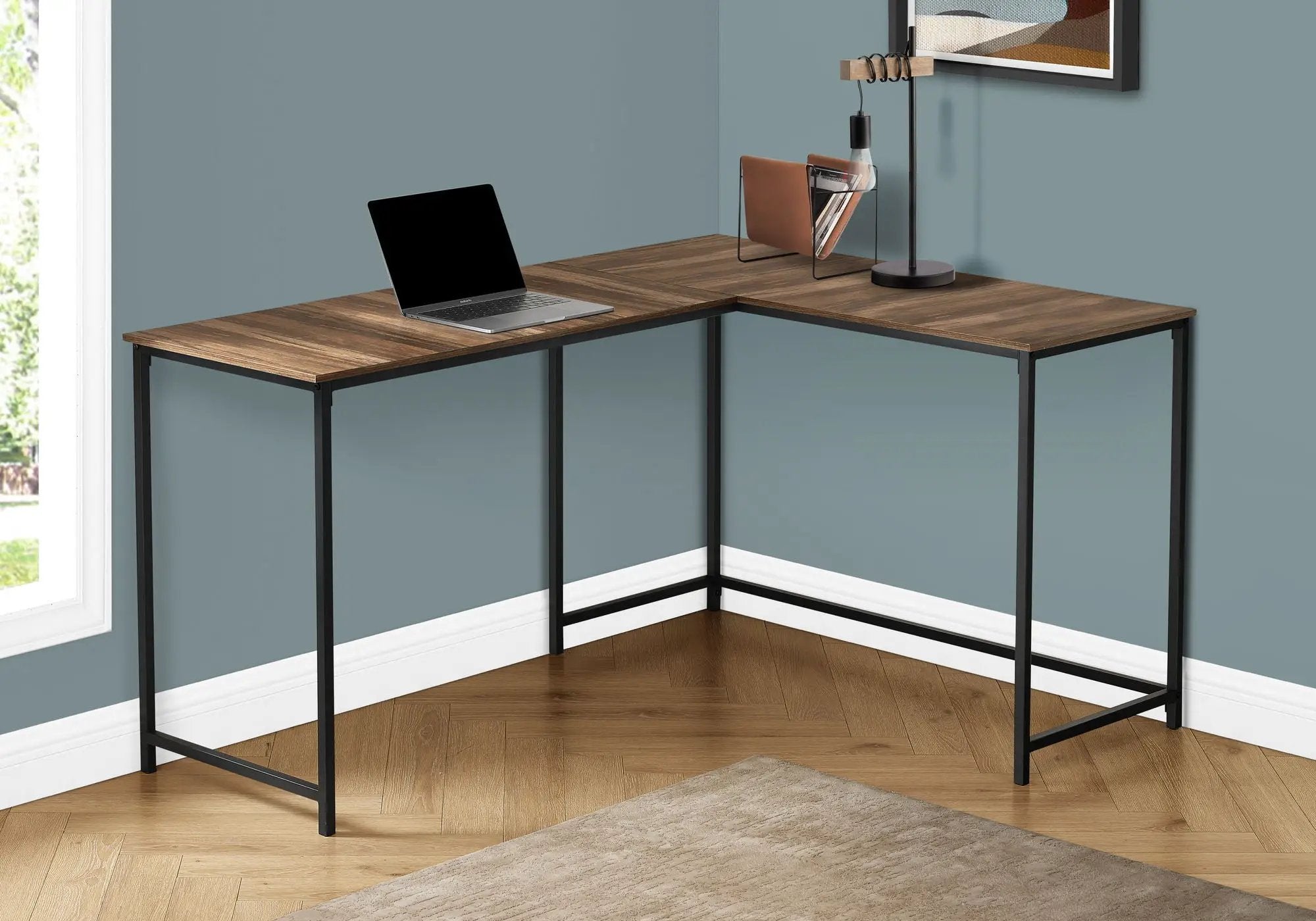 Computer Desk Home Office, Corner, L Shape, Laptop, Contemporary & Modern by Unique Piece Furniture