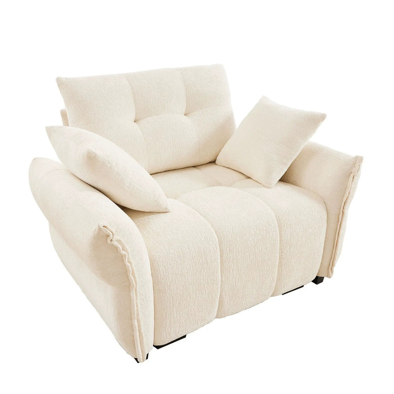 Modern Ergonomic Single Seater Sofa With High Resilience Cushions by HouseOfZazla