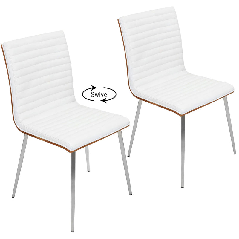 Mason - Contemporary Dining Chair (Set of 2) With Swivel by HouseOfZazla