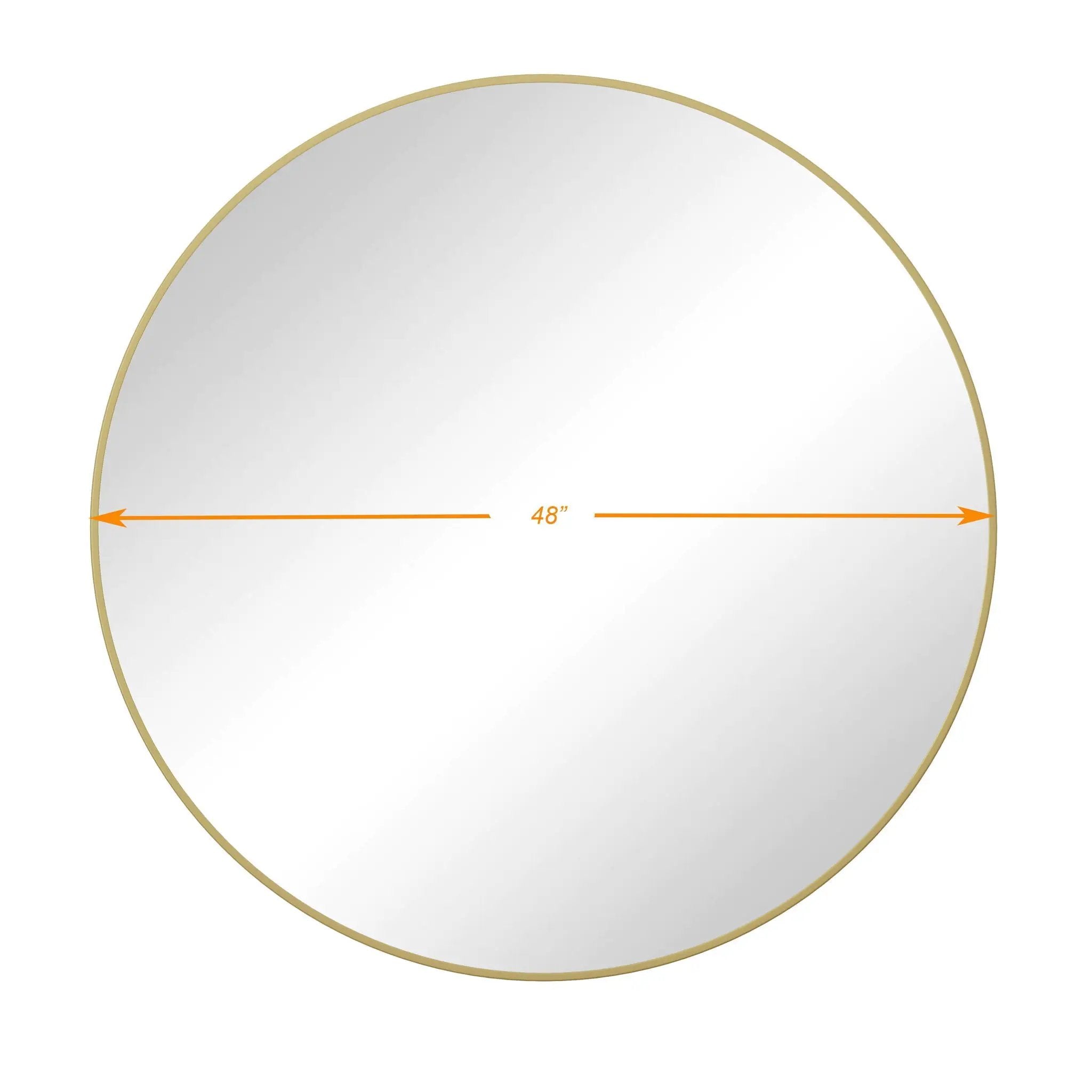 Wall Circular Mirror Metal Framed Mirror Round Vanity Mirror Dressing Mirror, For Bathroom, Living Room, Bedroom Wall Decor by Unique Piece Furniture