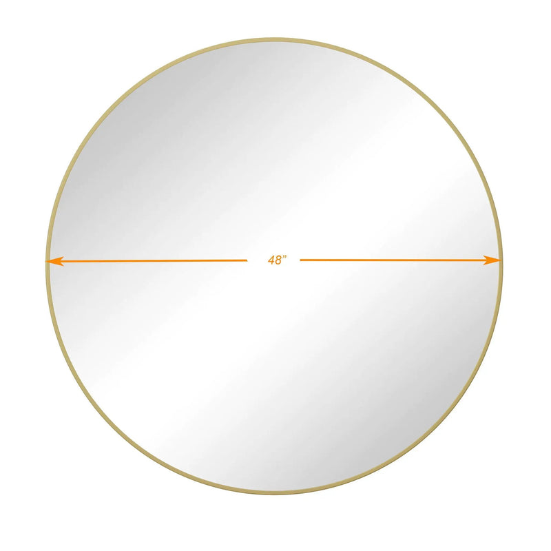 Wall Circular Mirror Metal Framed Mirror Round Vanity Mirror Dressing Mirror, For Bathroom, Living Room, Bedroom Wall Decor by HouseOfZazla