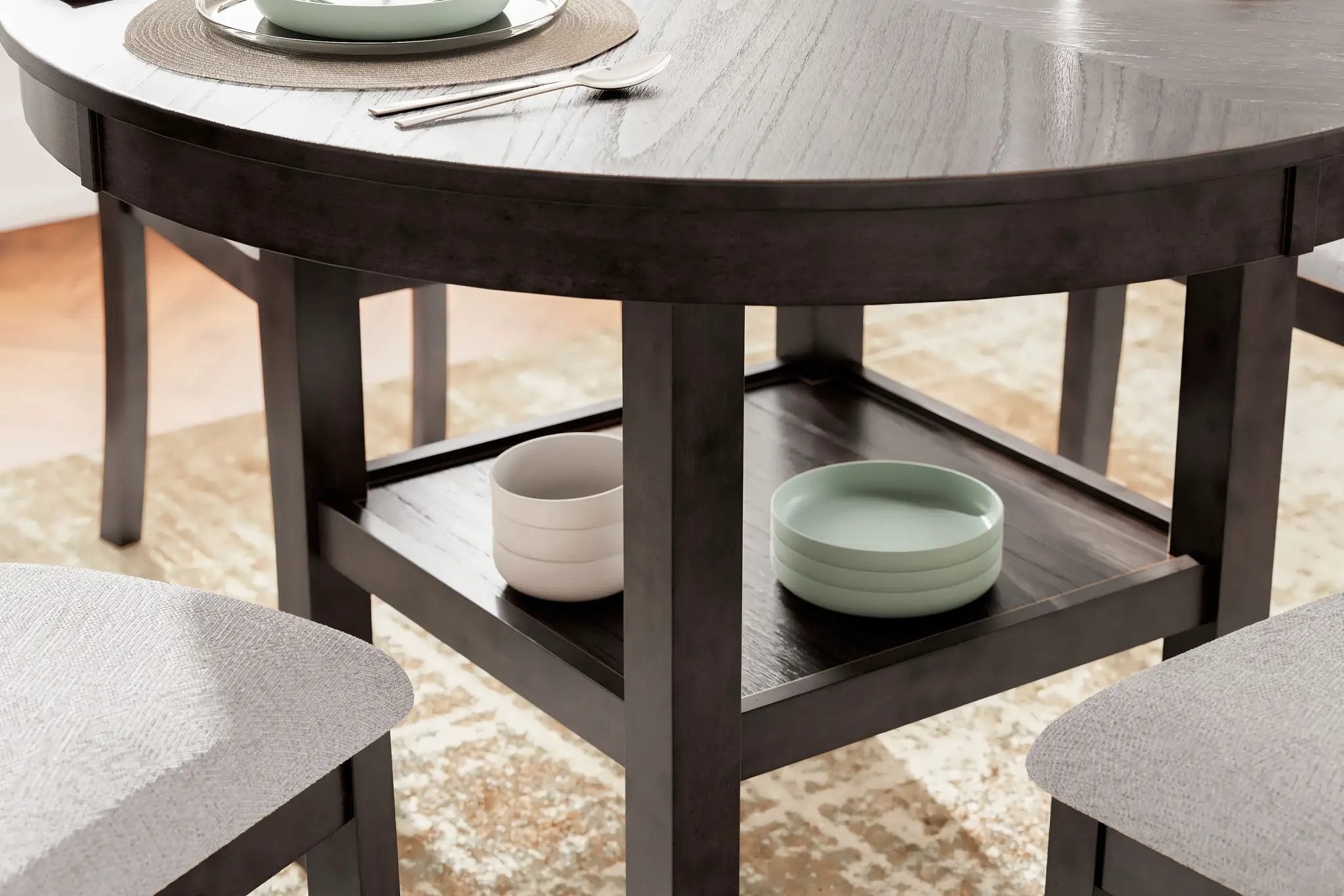 Langwest - Dining Room Table Set (Set of 5) - Brown by Unique Piece Furniture